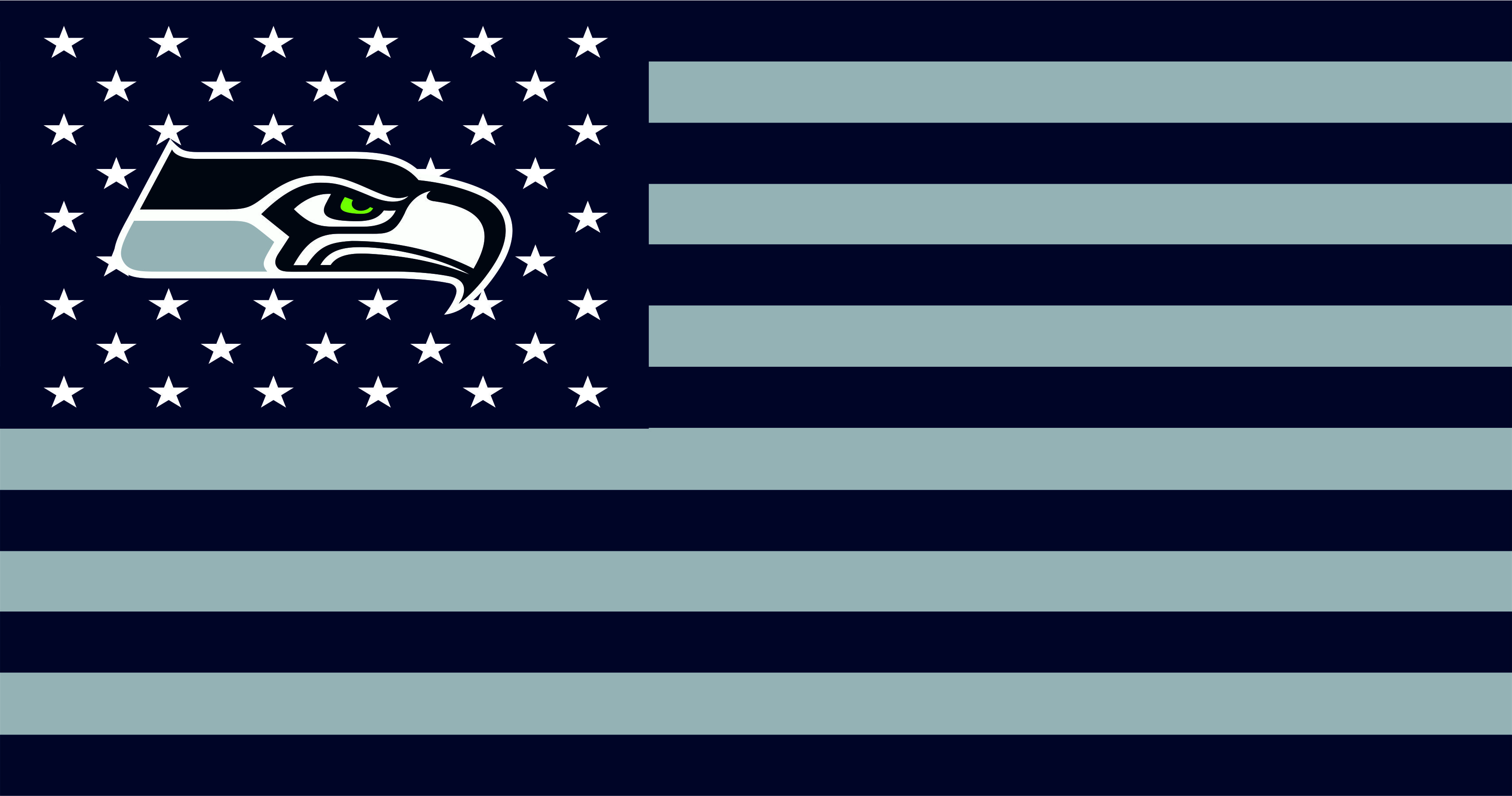 Seattle Seahawks Flag001 logo iron on paper